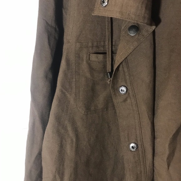 Christopher & Banks jacket size xl linen rayon brown office core busines… - Picture 8 of 10